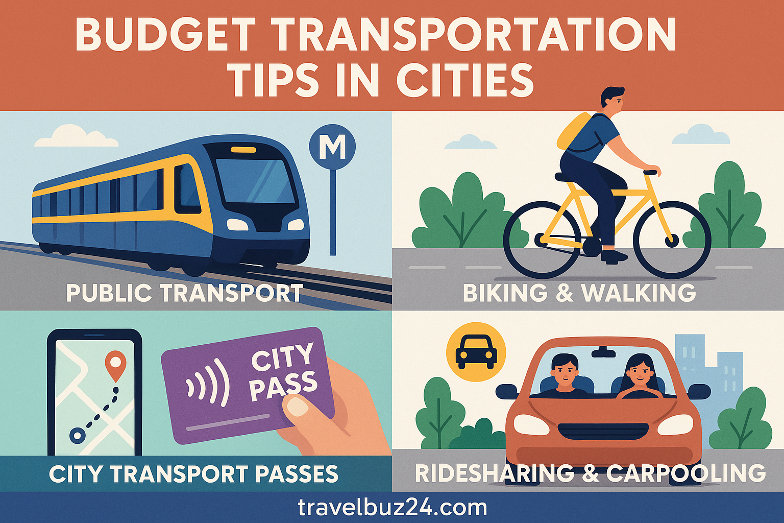 budget transportation tips in cities