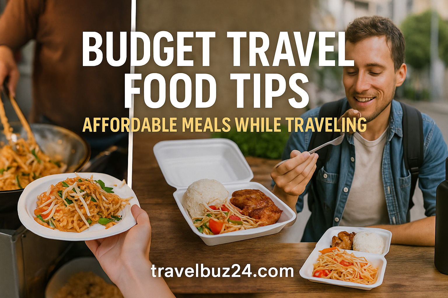 budget travel food tips - affordable meals while traveling
