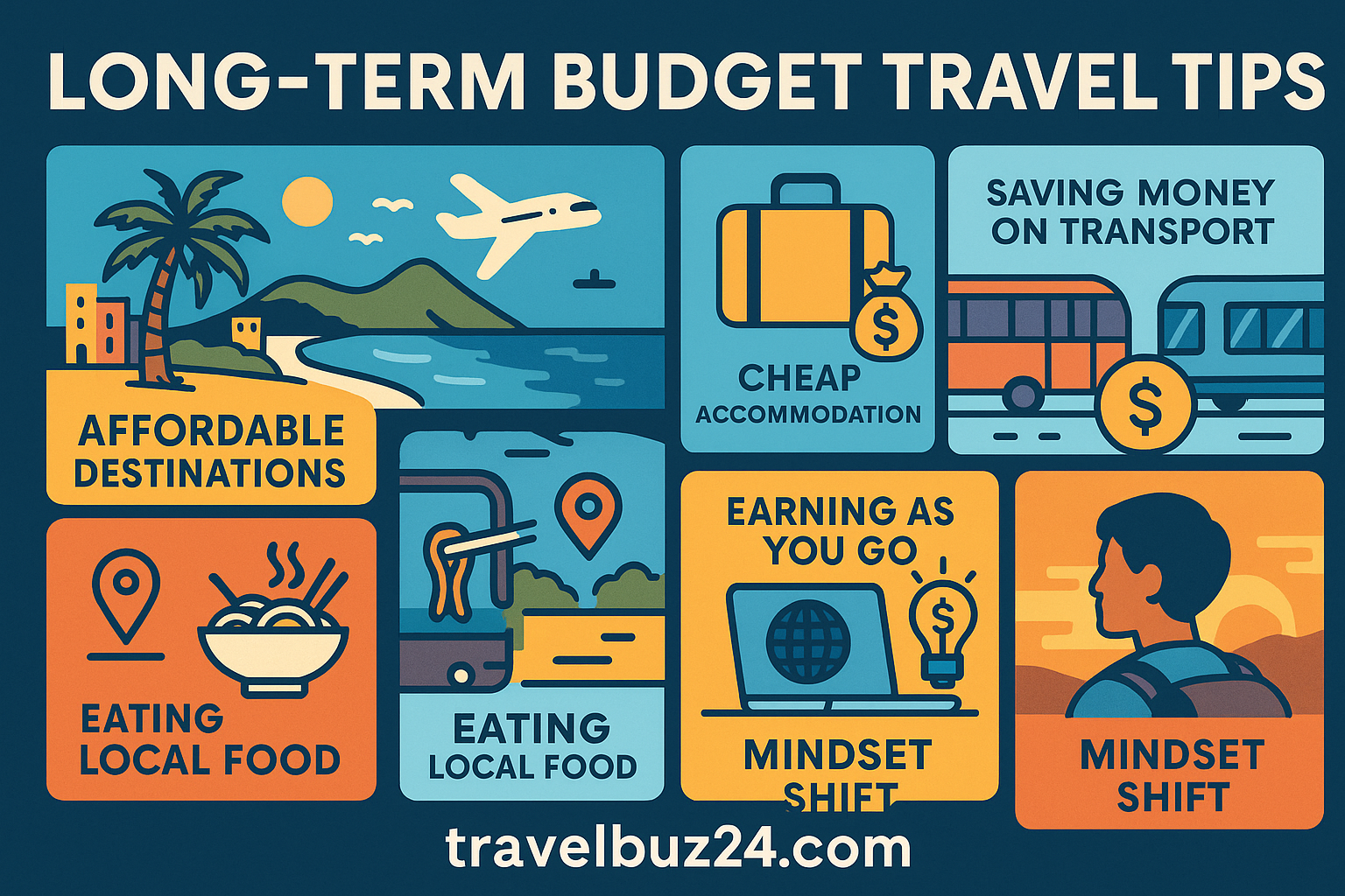 long-term budget travel tips