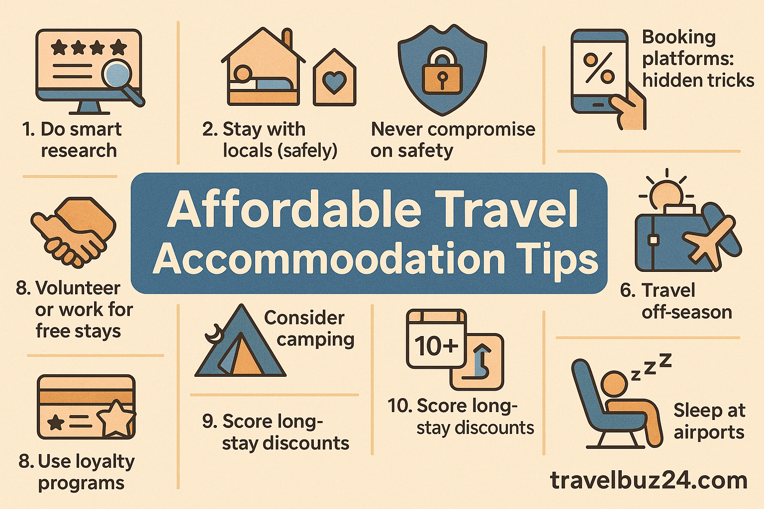 affordable travel accommodation tips for safe and cheap stays